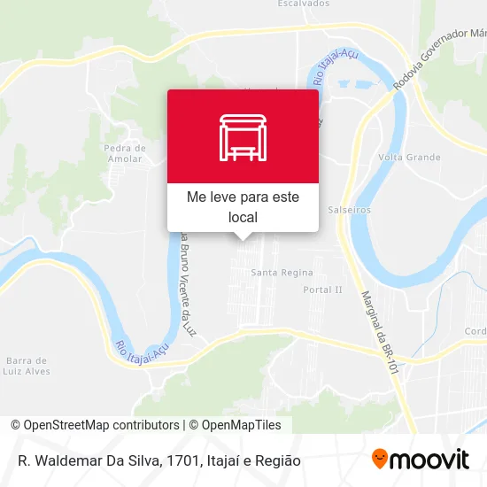 R. Waldemar Da Silva, 1701 mapa