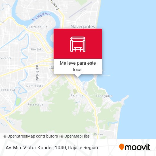 Av. Min. Victor Konder, 1040 mapa