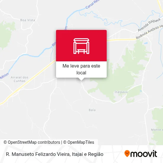 R. Manuseto Felizardo Vieira mapa