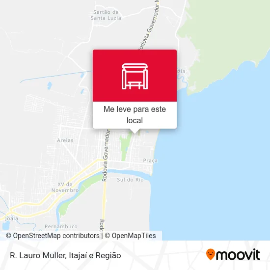 R. Lauro Muller mapa