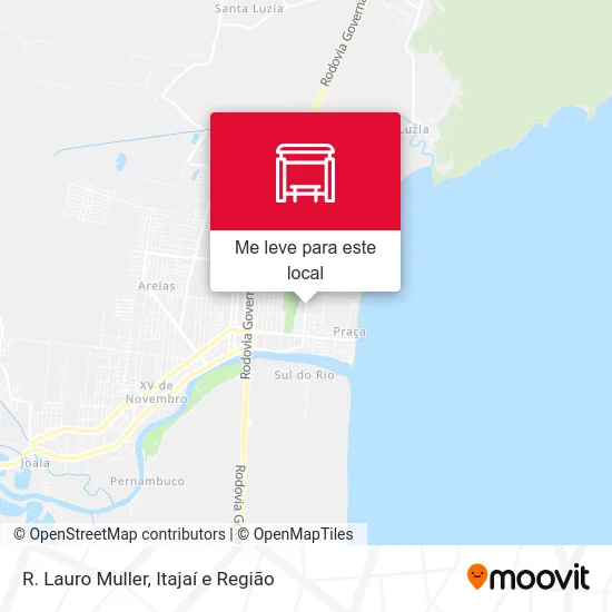 R. Lauro Muller mapa