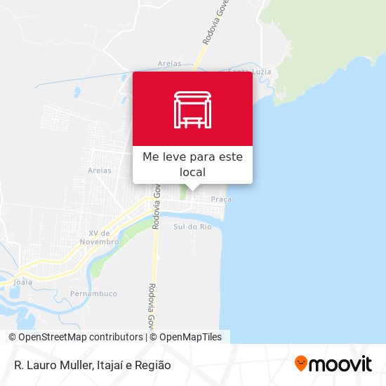 R. Lauro Muller mapa