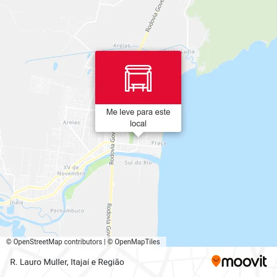 R. Lauro Muller mapa