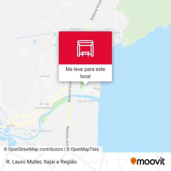 R. Lauro Muller mapa