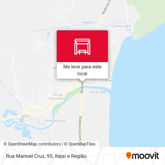 Rua Manoel Cruz, 95 mapa