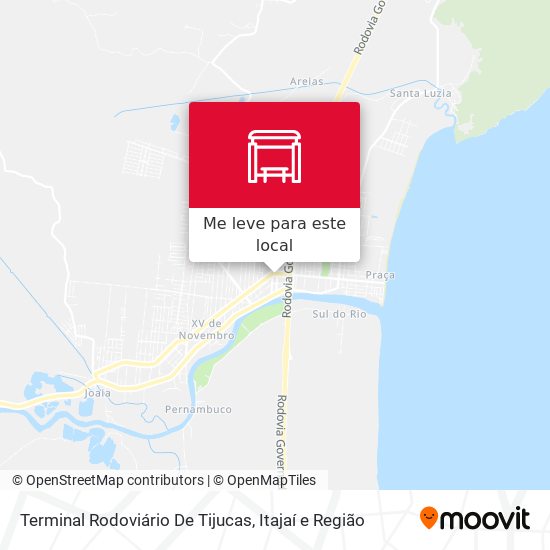 Terminal Rodoviário De Tijucas mapa