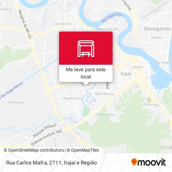 Rua Carlos Mafra, 2711 mapa