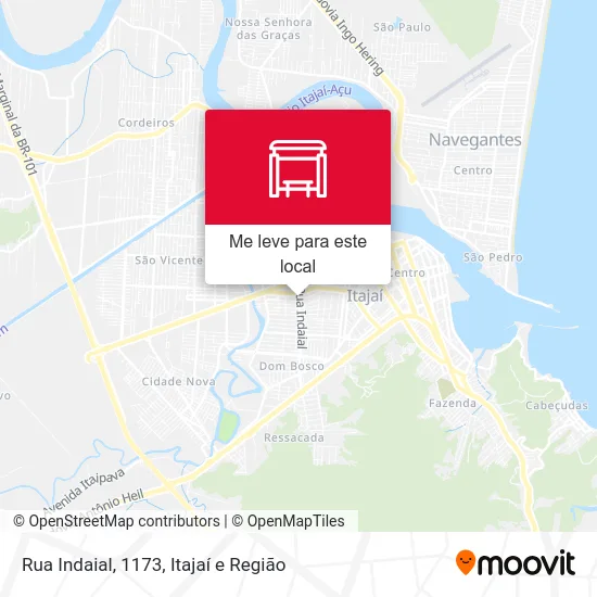 Rua Indaial, 1173 mapa
