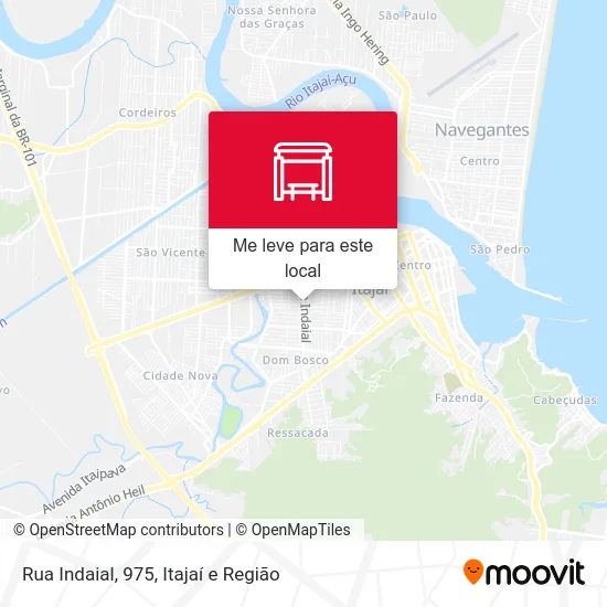 Rua Indaial, 975 mapa