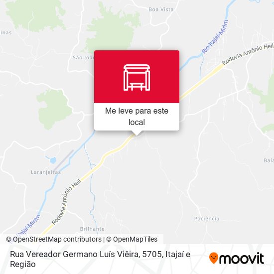 Rua Vereador Germano Luís Viêira, 5705 mapa