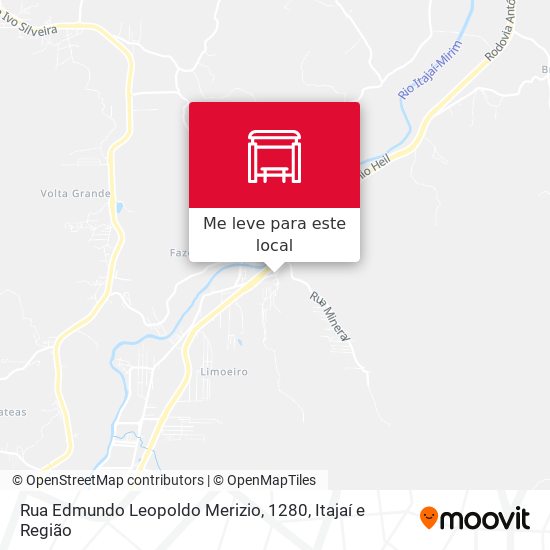 Rua Edmundo Leopoldo Merizio, 1280 mapa