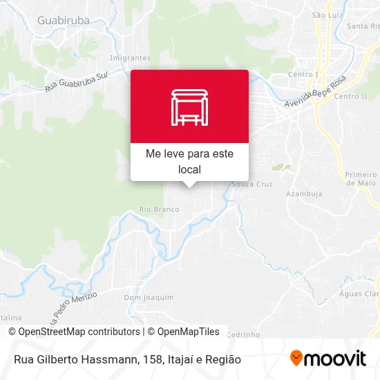 Rua Gilberto Hassmann, 158 mapa