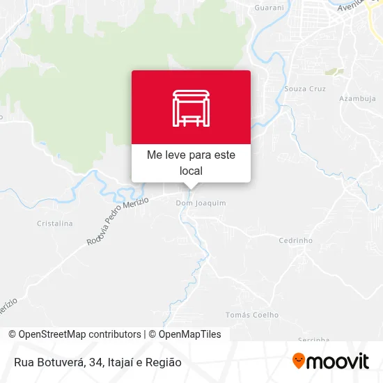 Rua Botuverá, 34 mapa