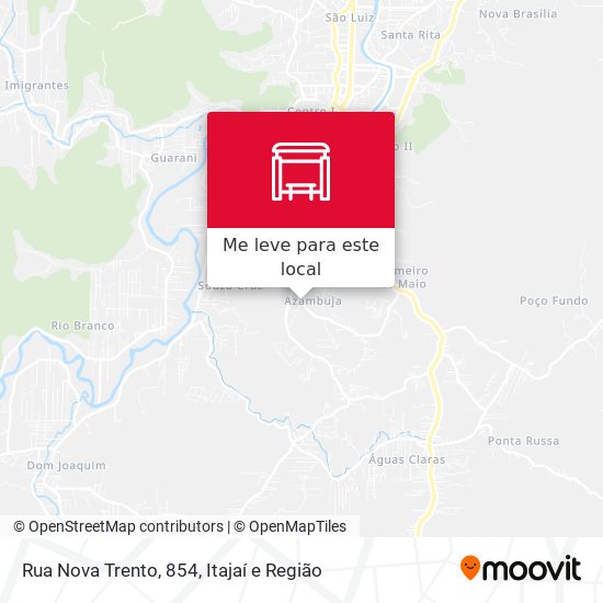 Rua Nova Trento, 854 mapa