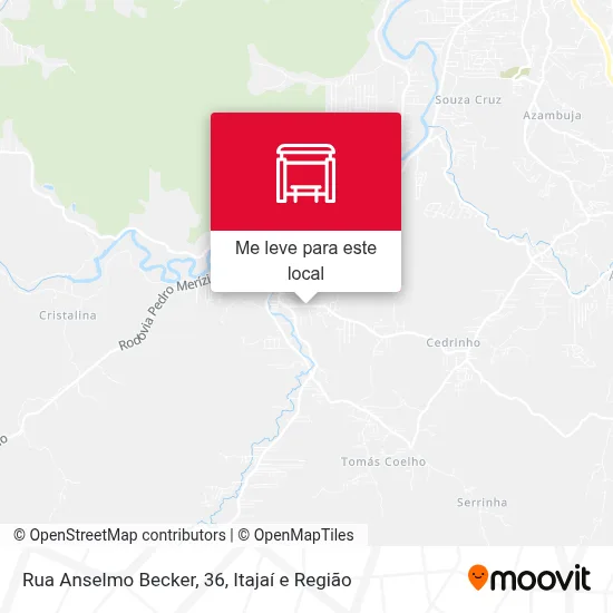 Rua Anselmo Becker, 36 mapa
