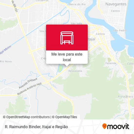 R. Raimundo Binder mapa
