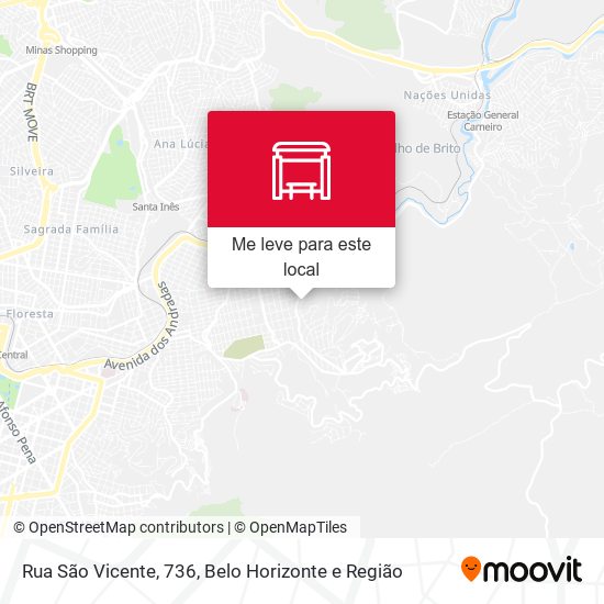 Rua São Vicente, 736 mapa