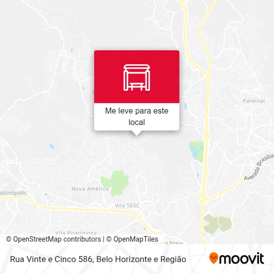 Rua Vinte e Cinco 586 mapa