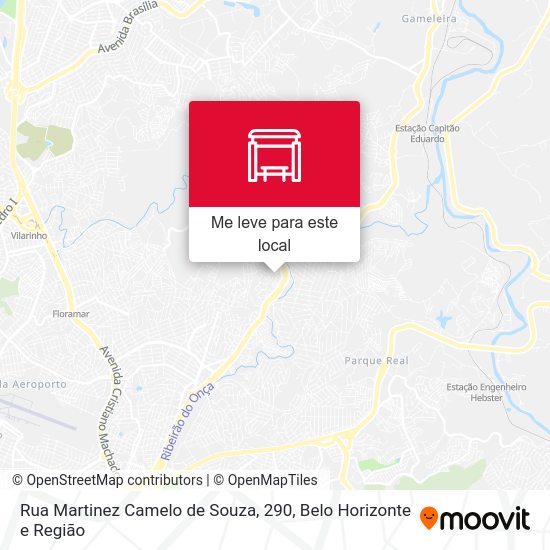 Rua Martinez Camelo de Souza, 290 mapa