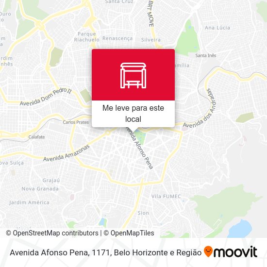Avenida Afonso Pena, 1171 mapa