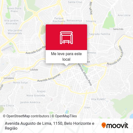 Avenida Augusto de Lima, 1150 mapa