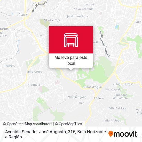 Avenida Senador José Augusto, 315 mapa