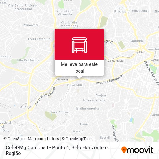 Cefet-Mg Campus I - Ponto 1 mapa