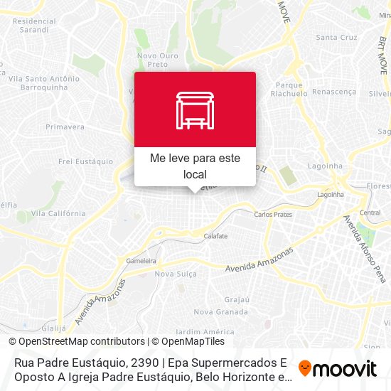 Rua Padre Eustáquio, 2390 | Epa Supermercados E Oposto A Igreja Padre Eustáquio mapa