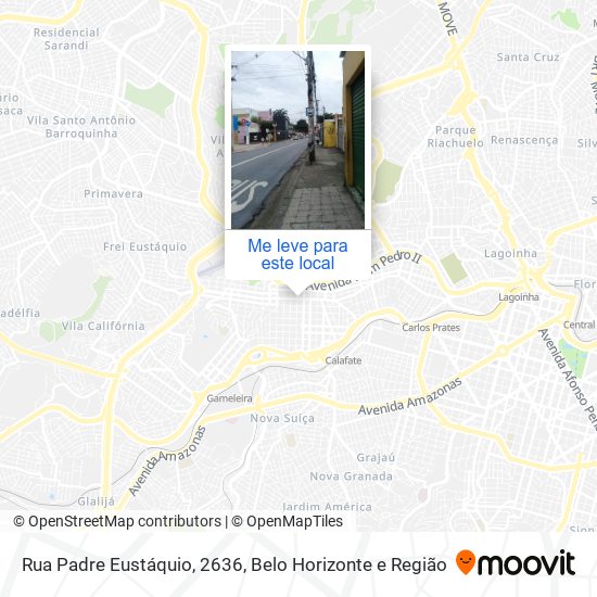 Rua Padre Eustáquio, 2636 mapa