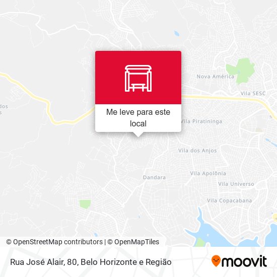 Rua José Alair, 80 mapa