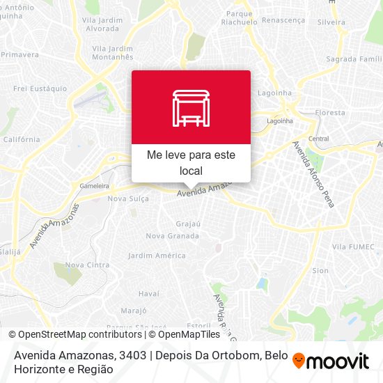 Avenida Amazonas, 3403 | Depois Da Ortobom mapa