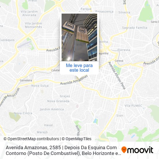 Avenida Amazonas, 2585 | Depois Da Esquina Com Contorno (Posto De Combustível) mapa