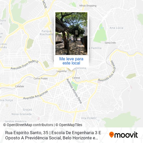 Rua Espírito Santo, 35 | Escola De Engenharia 3 E Oposto A Previdência Social mapa