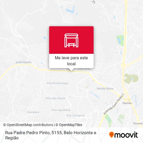 Rua Padre Pedro Pinto, 5155 mapa