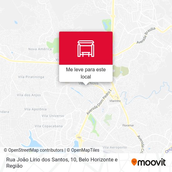 Rua João Lírio dos Santos, 10 mapa