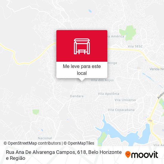 Rua Ana De Alvarenga Campos, 618 mapa
