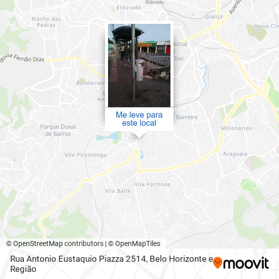 Rua Antonio Eustaquio Piazza 2514 mapa