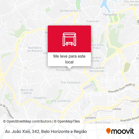 Av. João Xxiii, 342 mapa