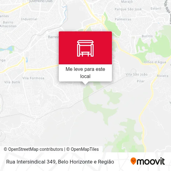 Rua Intersindical 349 mapa