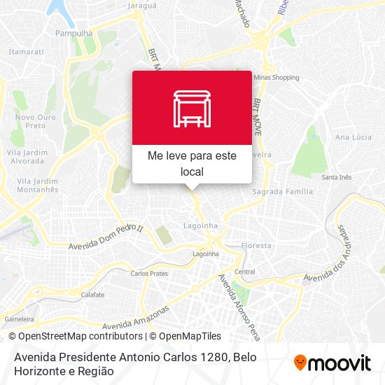 Avenida Presidente Antonio Carlos 1280 mapa