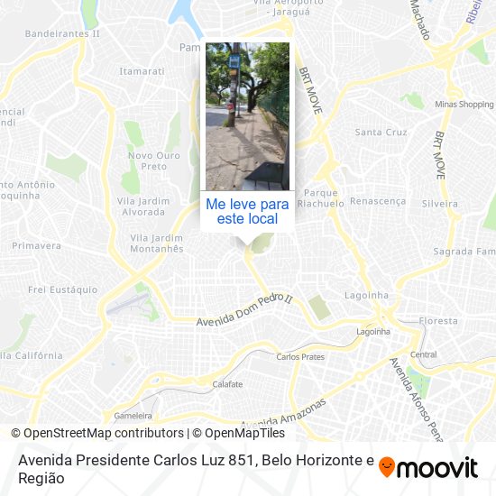 Avenida Presidente Carlos Luz 851 mapa