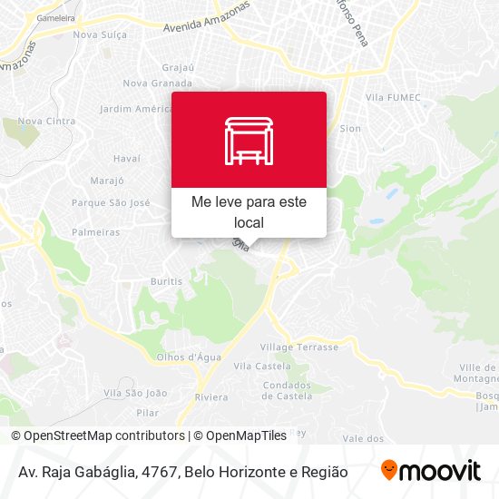 Av. Raja Gabáglia, 4767 mapa