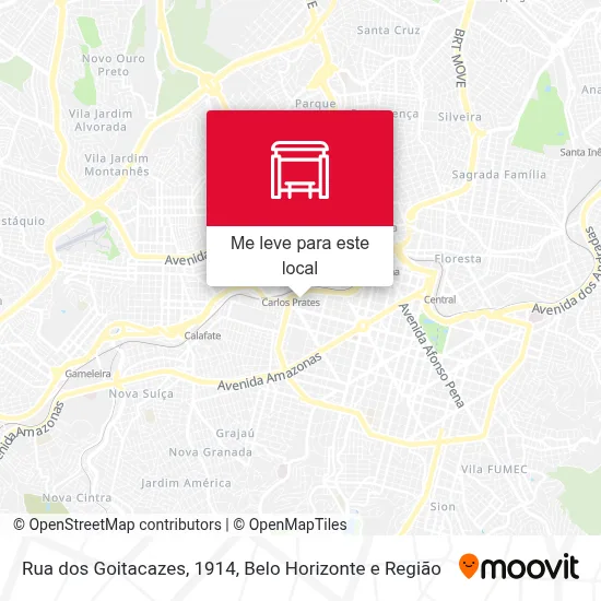 Rua dos Goitacazes, 1914 mapa