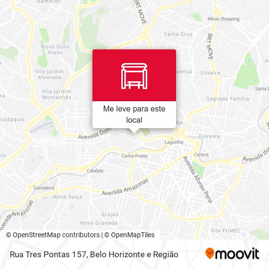 Rua Tres Pontas 157 mapa