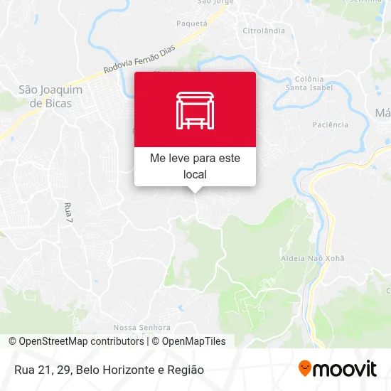 Rua 21, 29 mapa