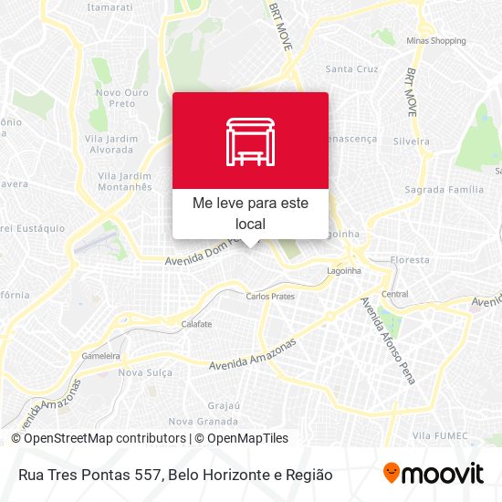 Rua Tres Pontas 557 mapa