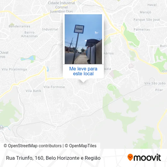Rua Triunfo, 160 mapa
