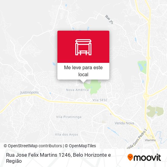 Rua Jose Felix Martins 1246 mapa