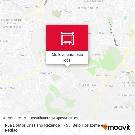 Rua Doutor Cristiano Rezende 1753 mapa