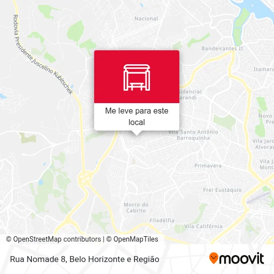 Rua Nomade 8 mapa